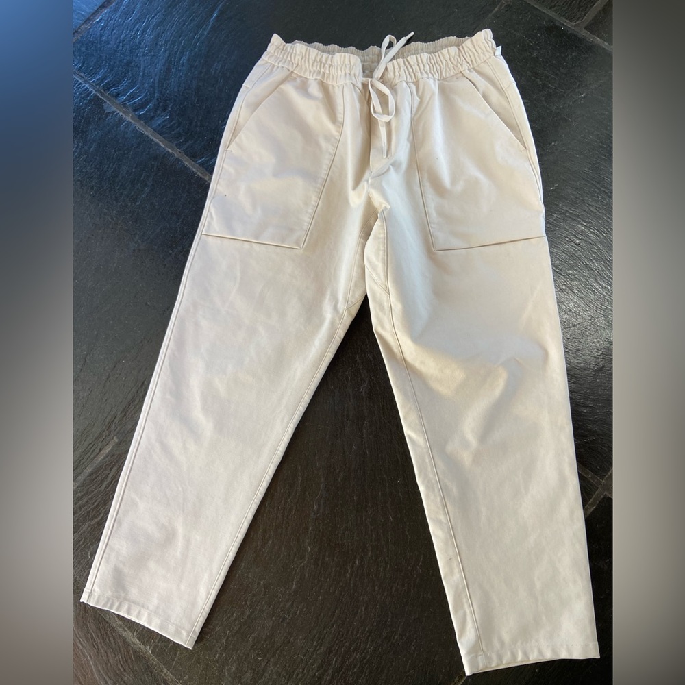 Lululemon Men's Khaki Pants with Drawstring Creme XXL Great Condition